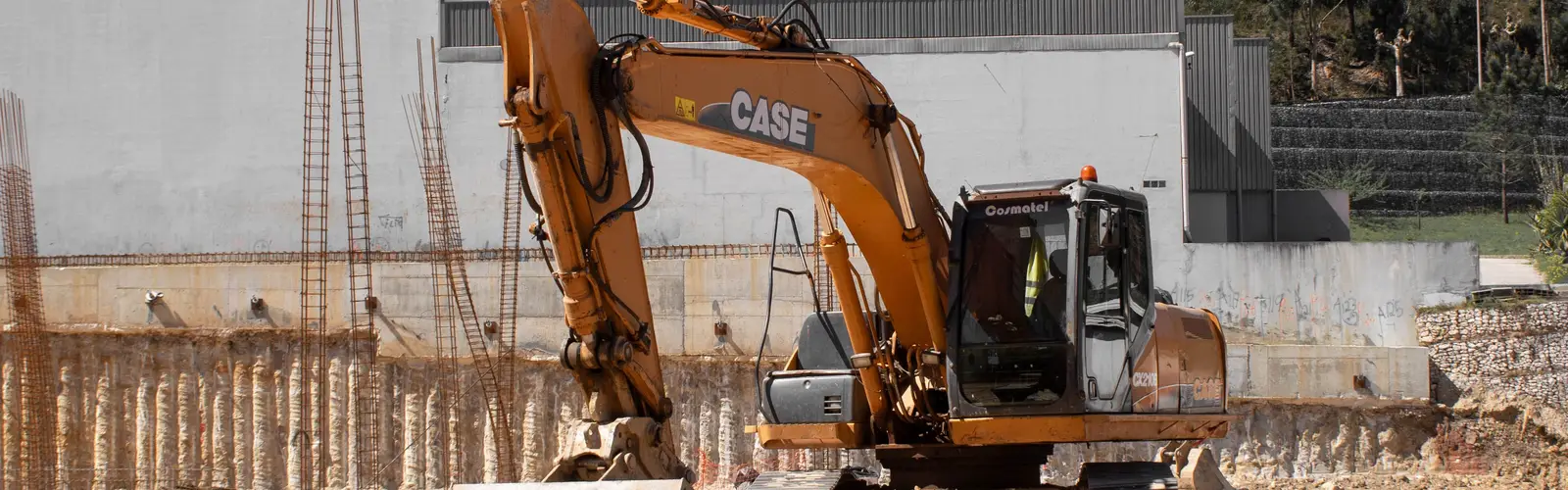 Excavator on a job site in Indianapolis