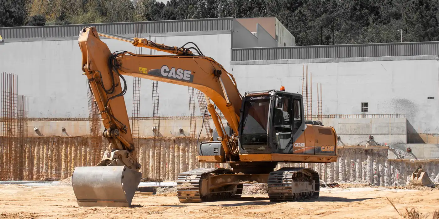 Excavation skid steer working on a job site in Indianapolis