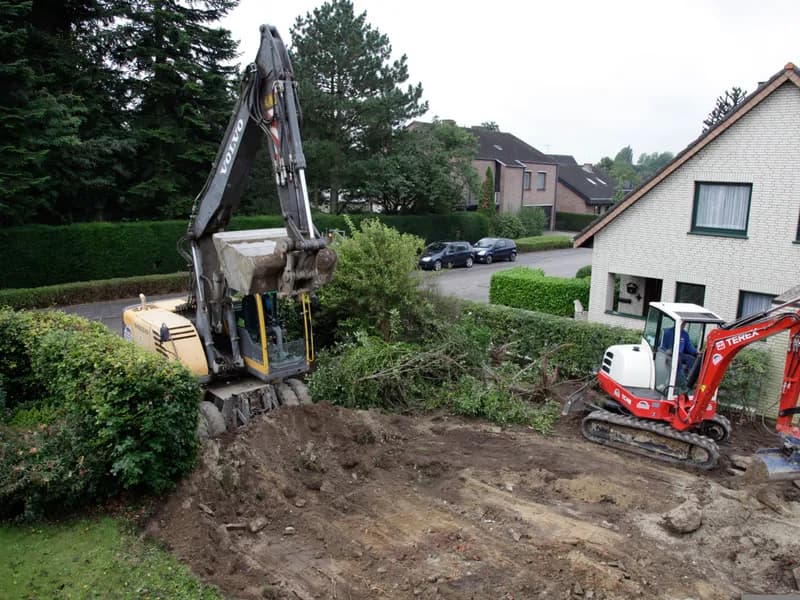 Residential excavation project in Indianapolis